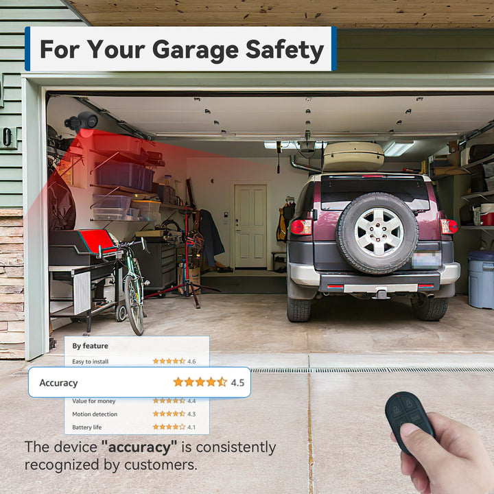 CPVAN Motion Detector for Home Burglary Security Protection Wireless Motion Sensor with Door Sensor Alarm and Remote Control