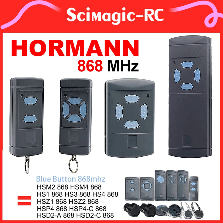 HORMANN Garage Gate Remote Control HORMANN HSM2 HSM4 868 MHZ Handheld Transmitter 868.35mhz