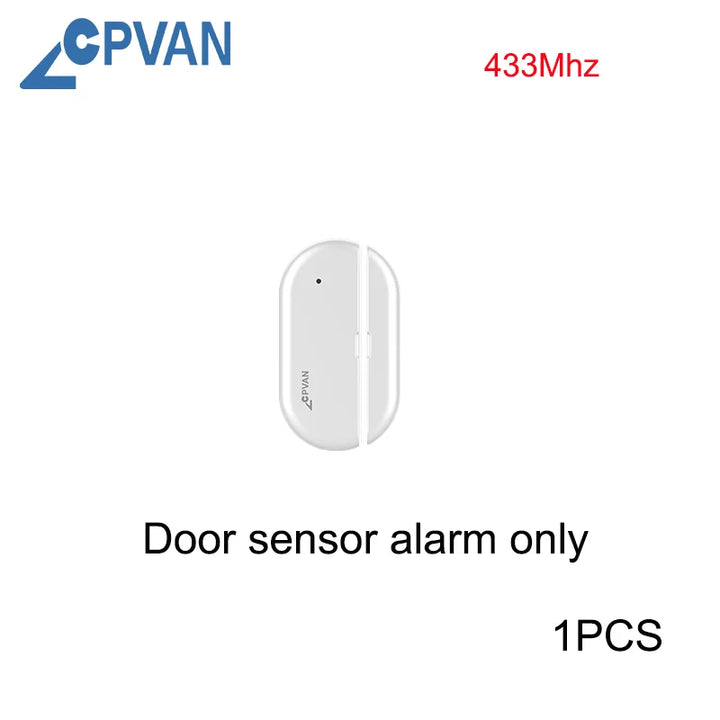 CPVAN Motion Detector for Home Burglary Security Protection Wireless Motion Sensor with Door Sensor Alarm and Remote Control