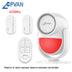 CPVAN Motion Detector for Home Burglary Security Protection Wireless Motion Sensor with Door Sensor Alarm and Remote Control