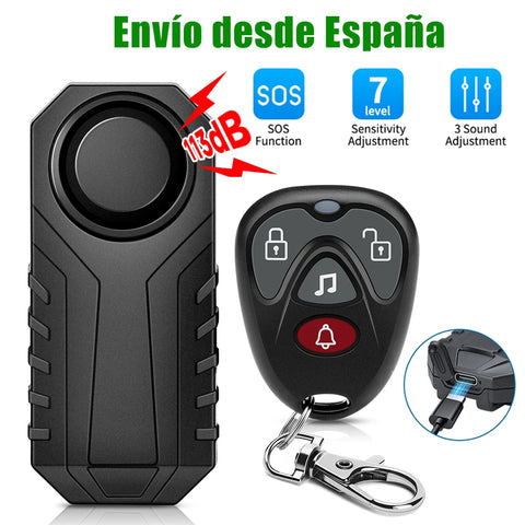 Elecpow Bike Anti Theft Alarm With Remote Rechargeable Waterproof Scooter Motorcycle Bicycle Security Protection Alarm System