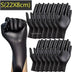 Black PVC disposable gloves for - General use
